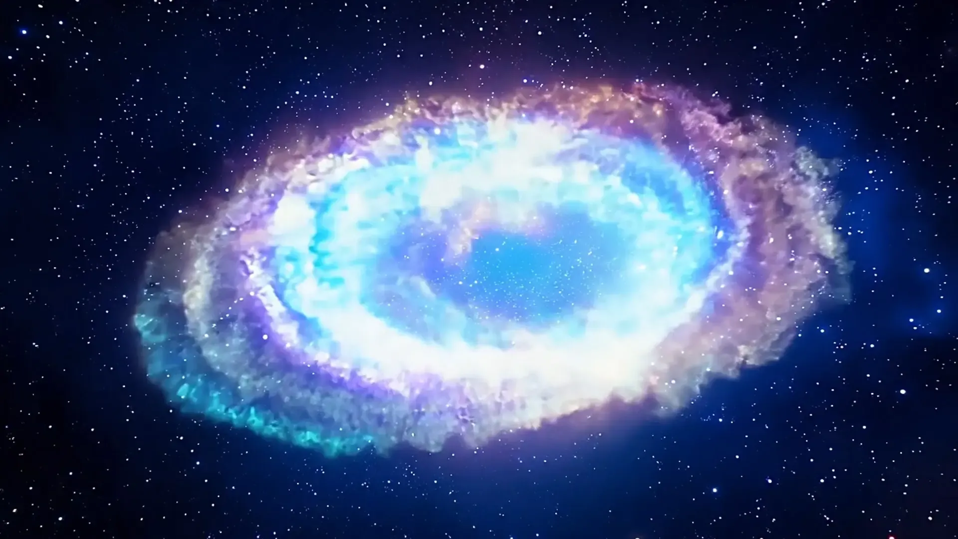 Interstellar Nebula Display Overlay for Sci-Fi Logo Animation